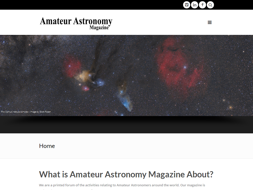 Amateur Astronomy Media Contacts