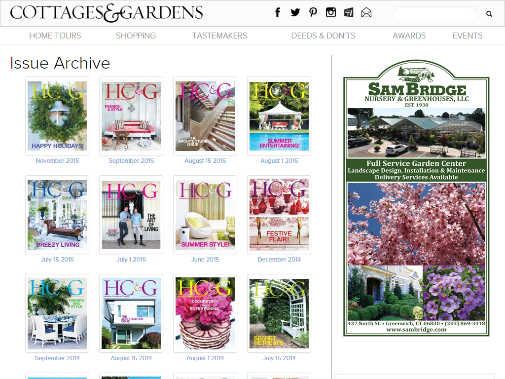 Hamptons Cottages & Gardens Media Contacts