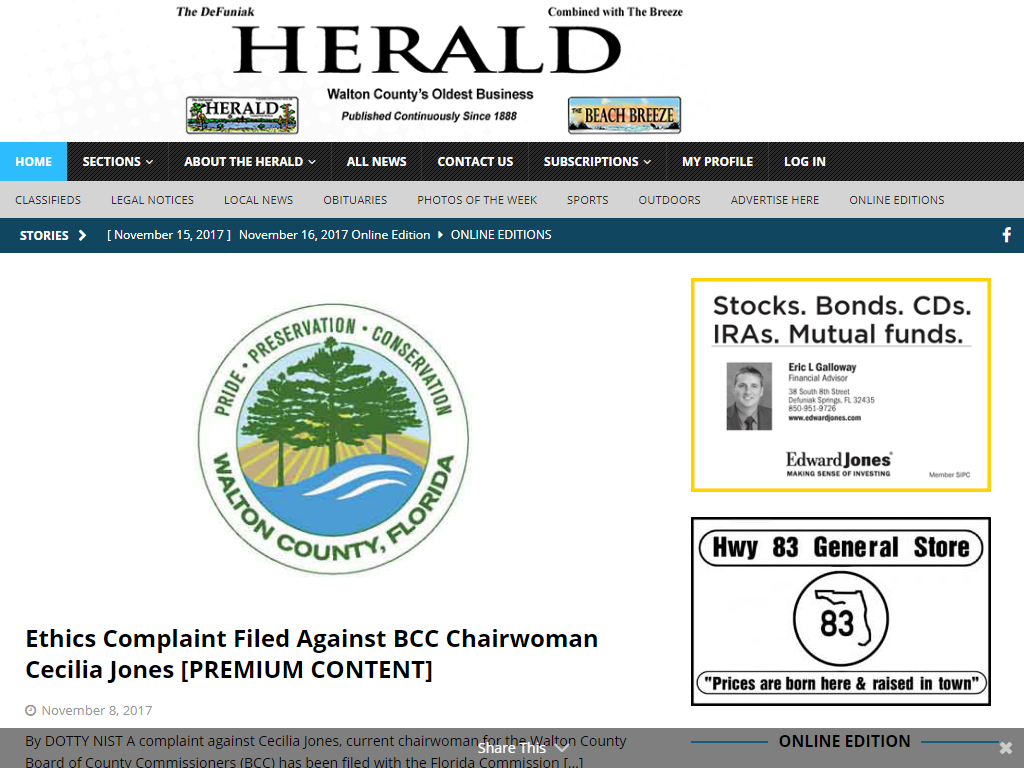 The DeFuniak Herald Media Contacts