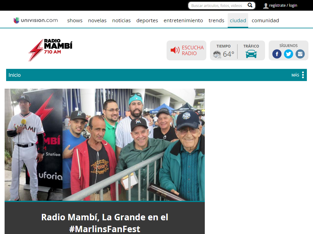 Univision - WAQI-AM - Radio Mambi 710 AM Media Contacts
