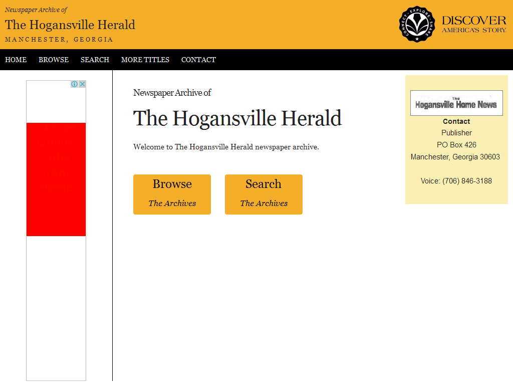 Hogansville Herald Media Contacts