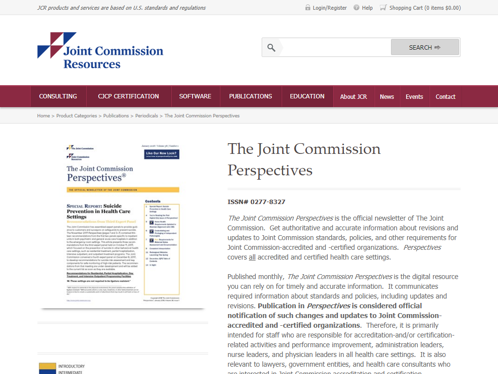 Joint Commission Perspectives Media Contacts
