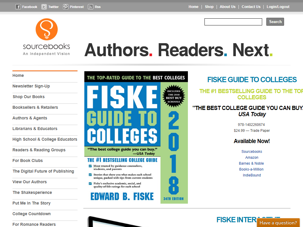 Fiske Guide to Colleges Media Contacts