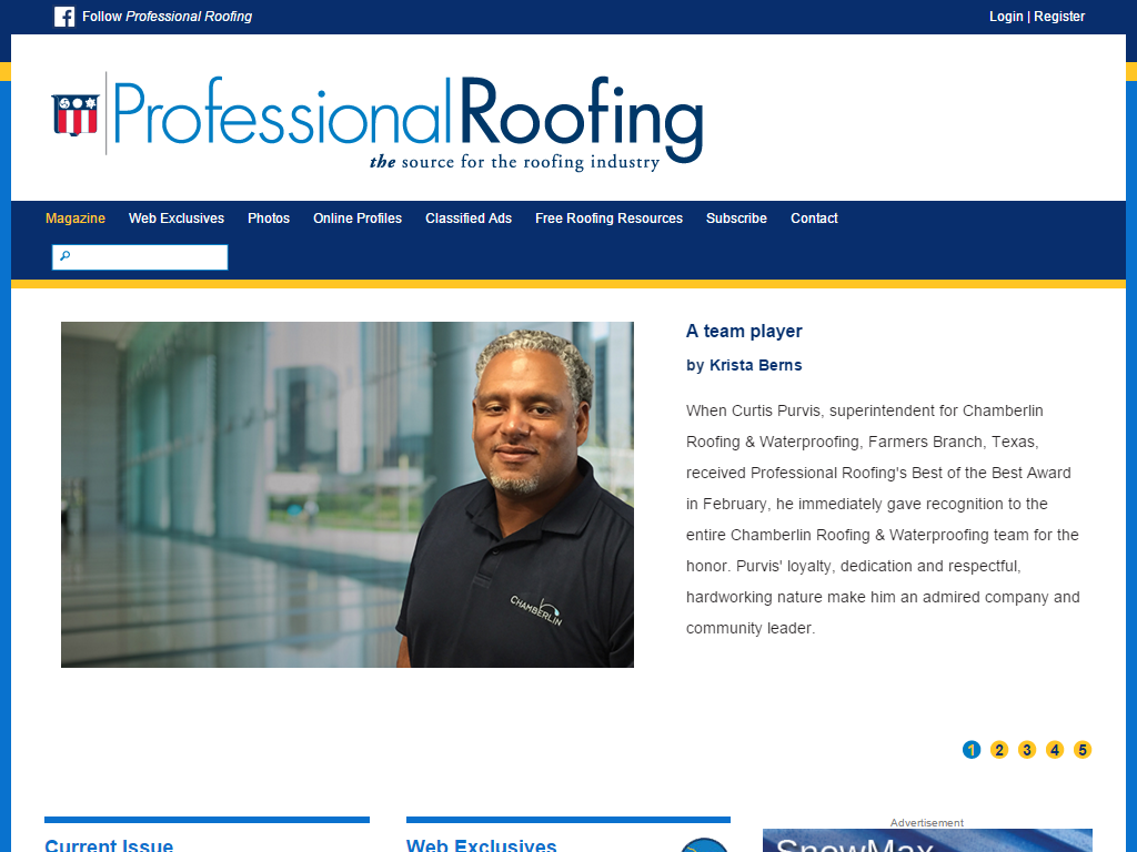 Professional Roofing Magazine Media Contacts