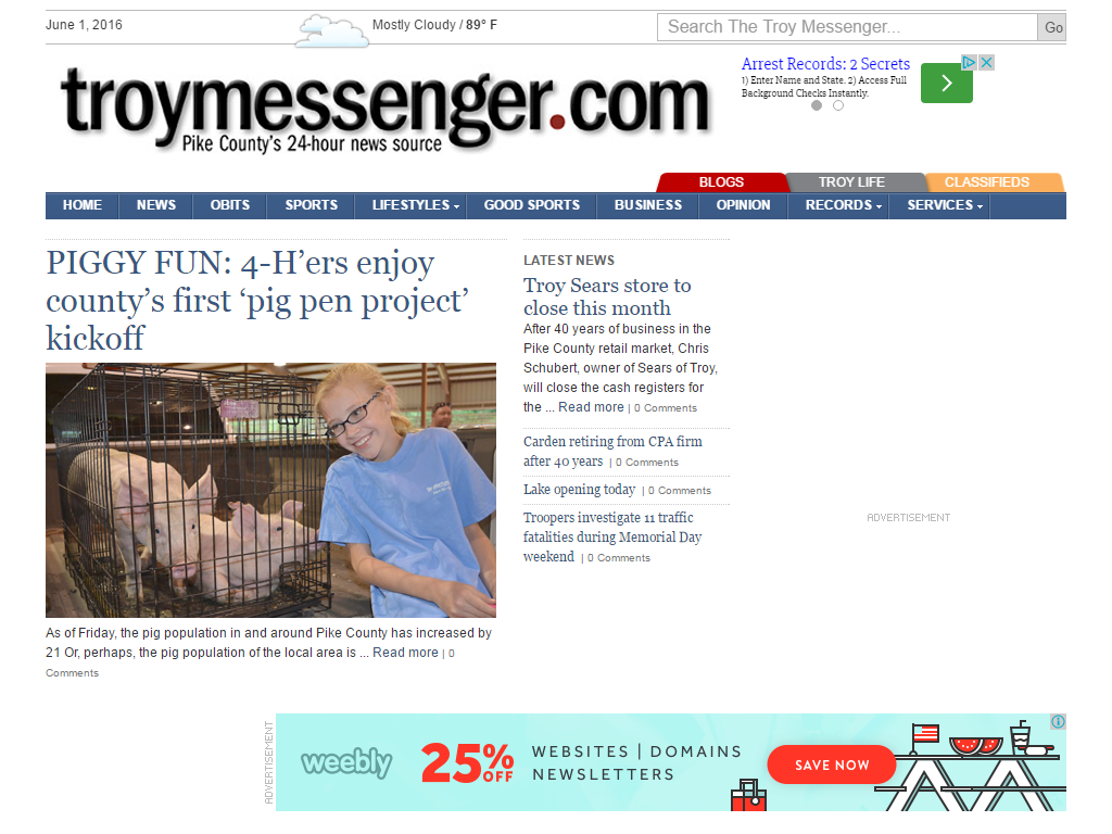 The Troy Messenger Media Contacts