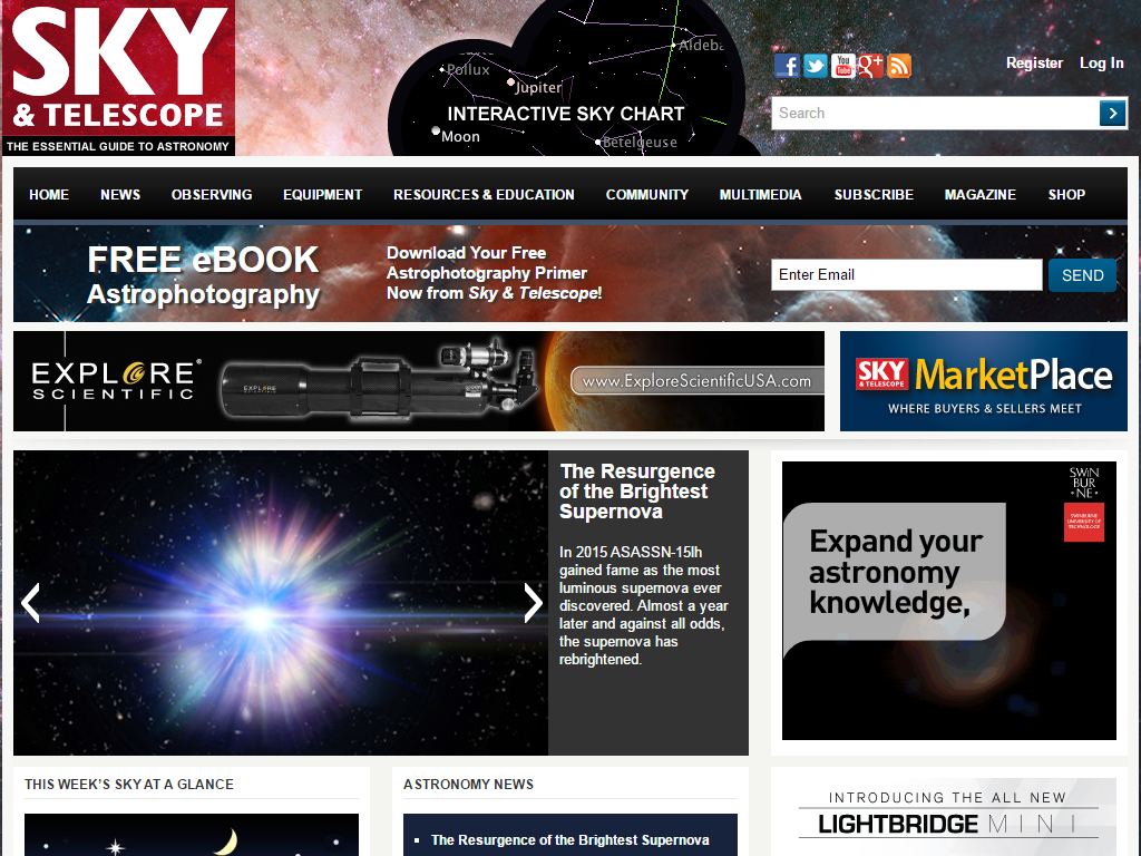 Sky & Telescope Media Contacts