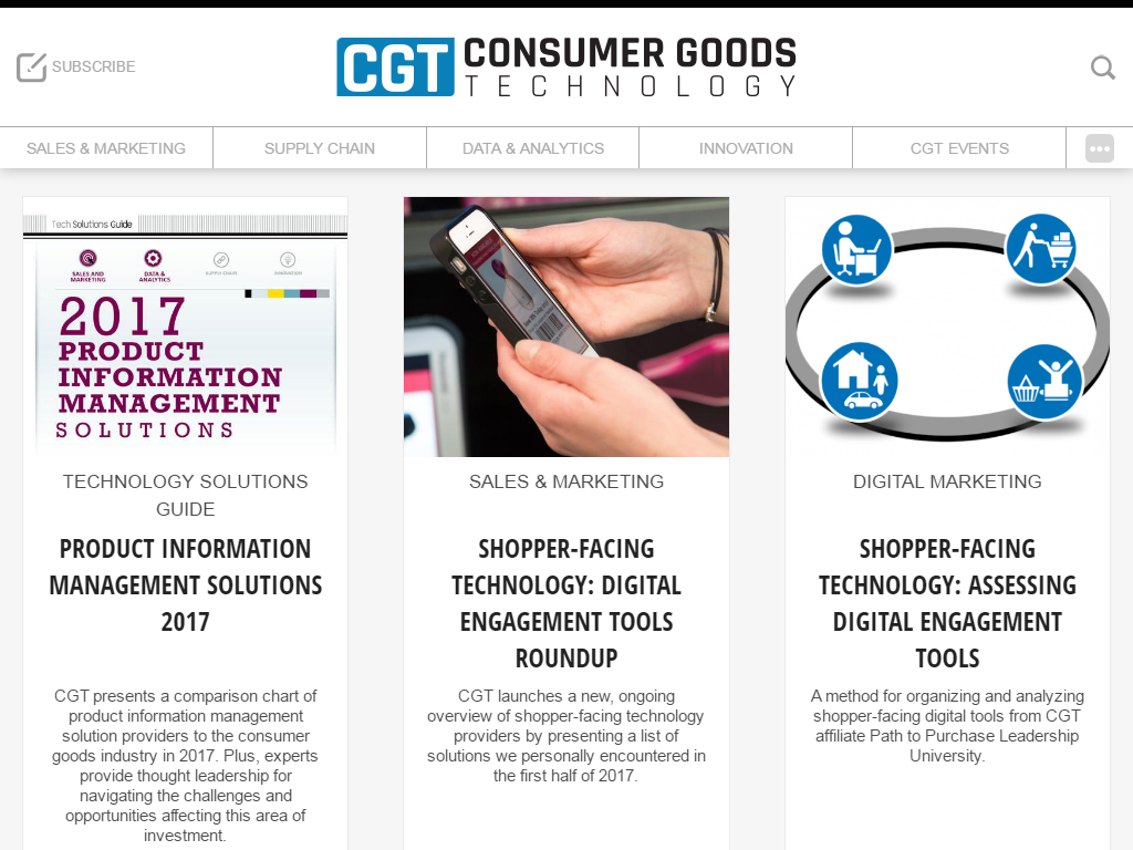 Consumer Goods Technology Media Contacts