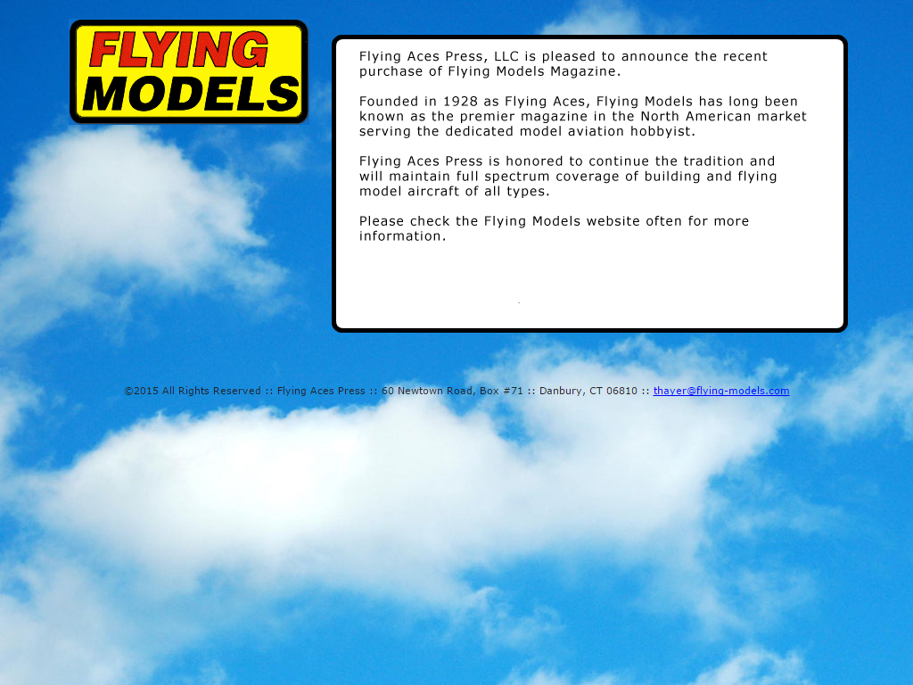 Flying Models Media Contacts